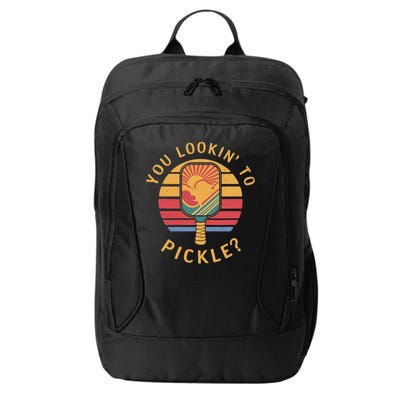 Are You Looking To Pickle Vintage Sunset Pickleball City Backpack