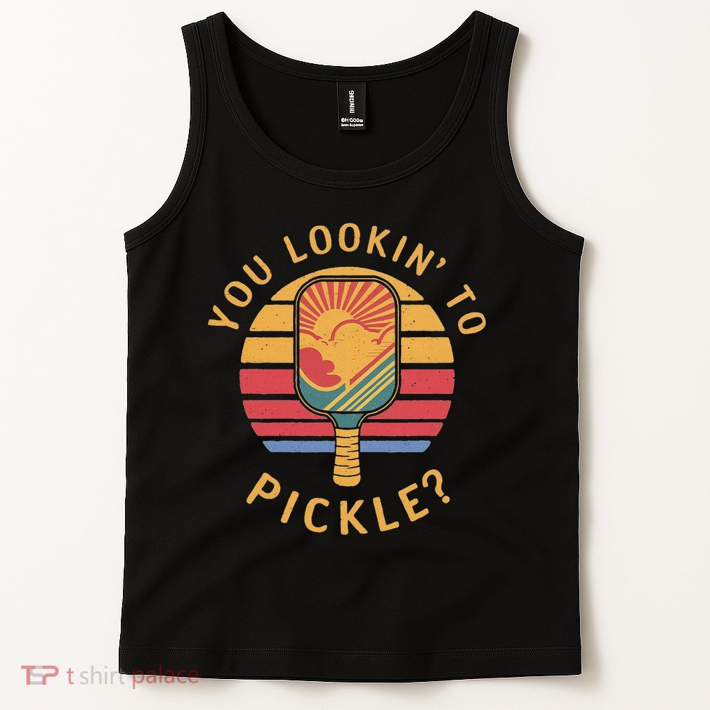 Are You Looking To Pickle Vintage Sunset Pickleball Tank Top