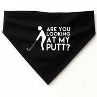 Are You Looking At My Putt Golf Lover Funny USA-Made Doggie Bandana