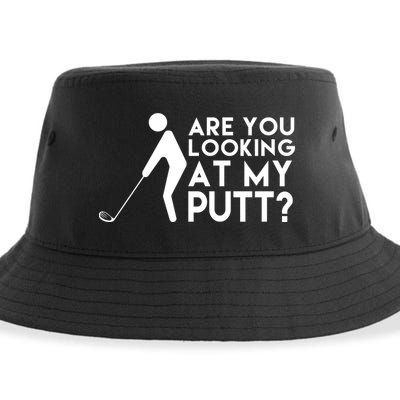 Are You Looking At My Putt Golf Lover Funny Sustainable Bucket Hat