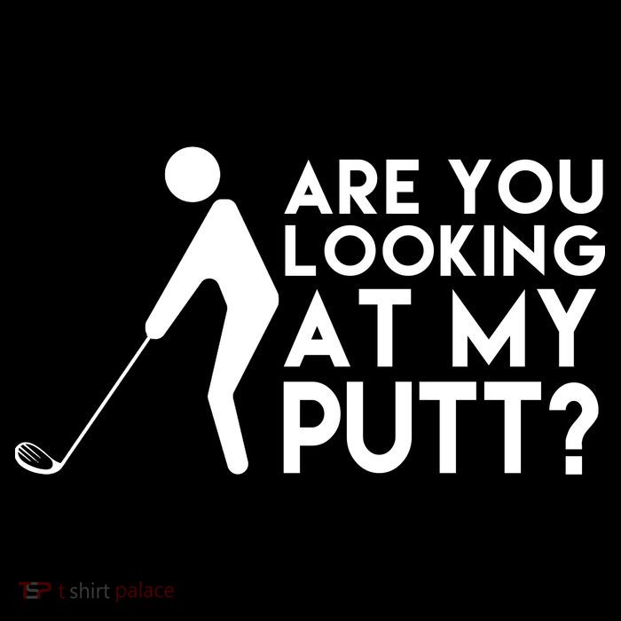 Are You Looking At My Putt Golf Lover Funny Drawstring Bag