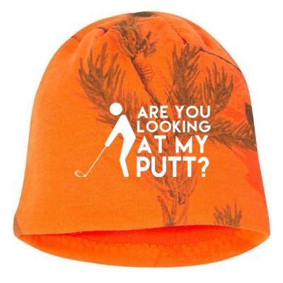 Are You Looking At My Putt Golf Lover Funny Kati - Camo Knit Beanie