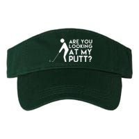 Are You Looking At My Putt Golf Lover Funny Valucap Bio-Washed Visor