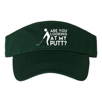 Are You Looking At My Putt Golf Lover Funny Valucap Bio-Washed Visor