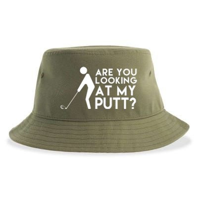 Are You Looking At My Putt Golf Lover Funny Sustainable Bucket Hat