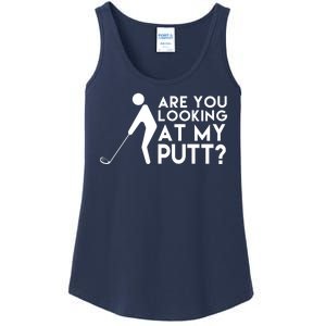 Are You Looking At My Putt Golf Lover Funny Ladies Essential Tank