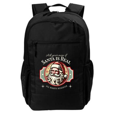 Ask Your Mom If Santa Is Real Vintage Backpack