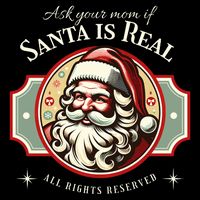 Ask Your Mom If Santa Is Real Vintage Backpack