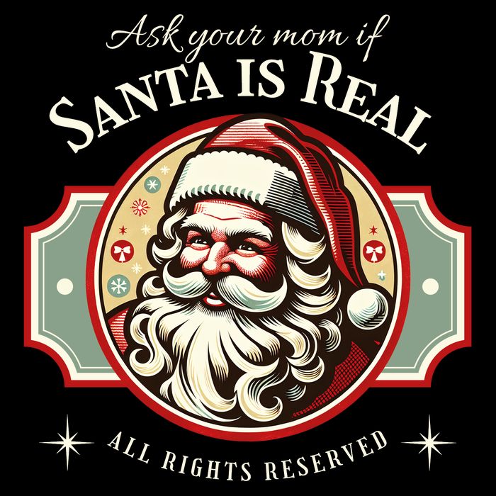 Ask Your Mom If Santa Is Real Vintage Backpack