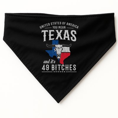 America You Mean Texas And Its 49 Bitches Texas USA-Made Doggie Bandana