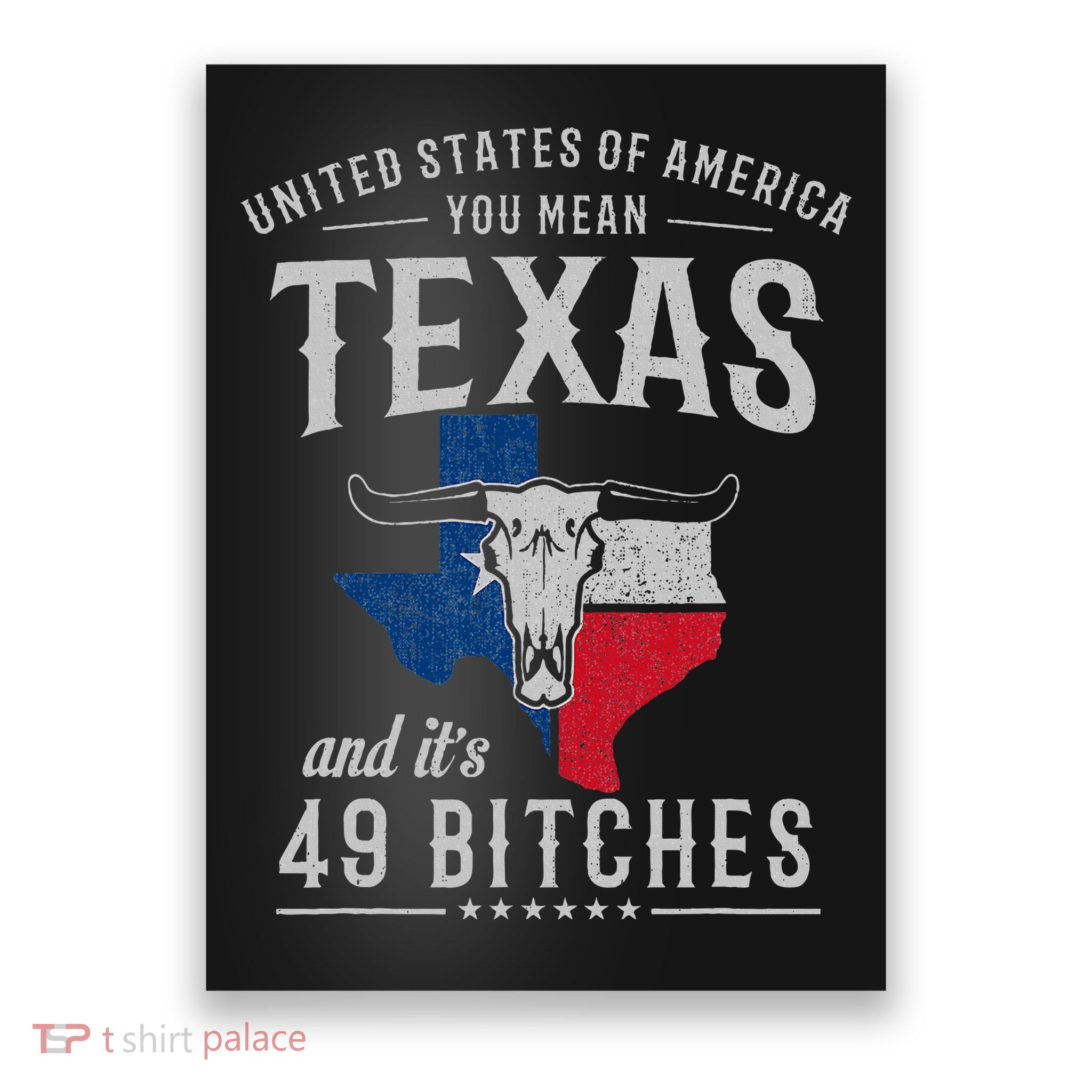 America You Mean Texas And Its 49 Bitches Texas Poster