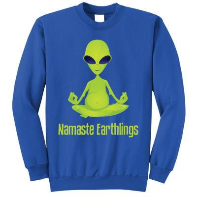 Alien Yoga Meditation Namaste Gift Sweatshirt