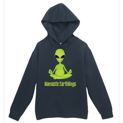 Alien Yoga Meditation Namaste Gift Urban Pullover Hoodie