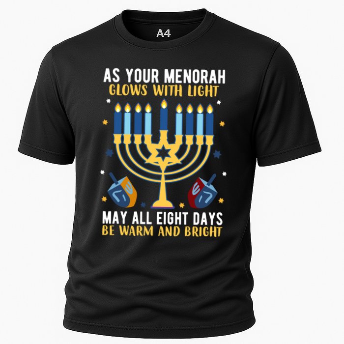 As Your Menorah Glows With Light May All Eight Days Be Warm And Bright Performance Shirt