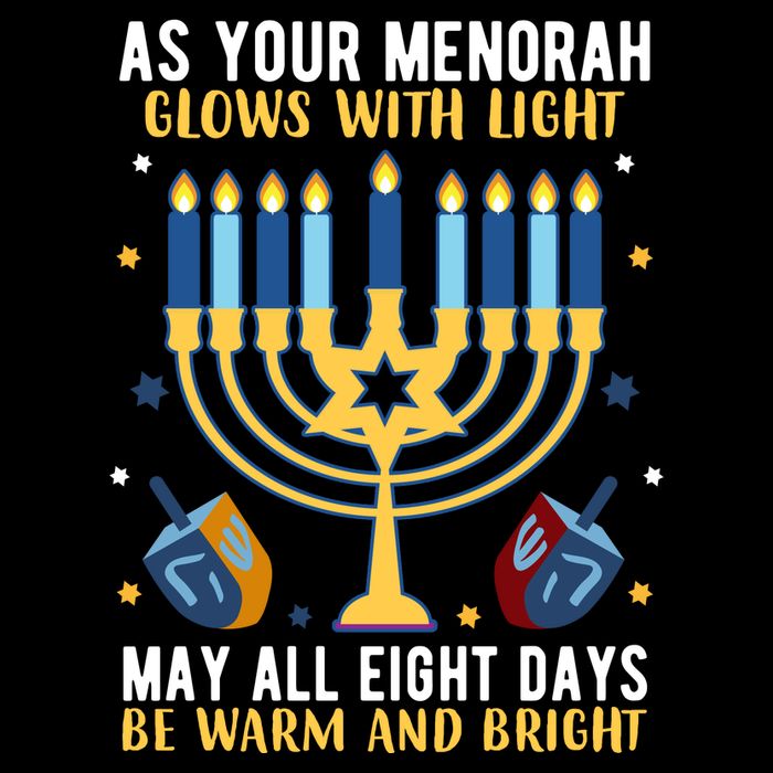 As Your Menorah Glows With Light May All Eight Days Be Warm And Bright Button