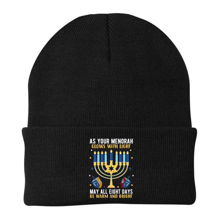 As Your Menorah Glows With Light May All Eight Days Be Warm And Bright Beanie
