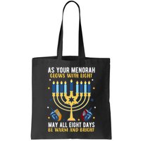 As Your Menorah Glows With Light May All Eight Days Be Warm And Bright Bag