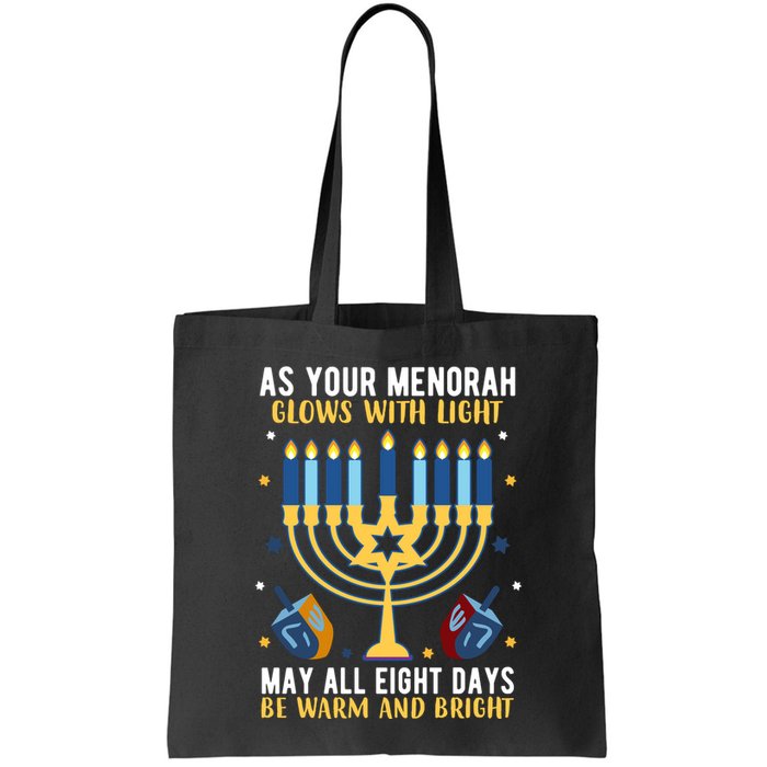 As Your Menorah Glows With Light May All Eight Days Be Warm And Bright Bag