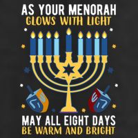 As Your Menorah Glows With Light May All Eight Days Be Warm And Bright Trucker Hat