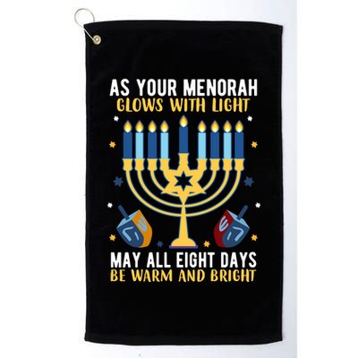 As Your Menorah Glows With Light May All Eight Days Be Warm And Bright Golf Towel