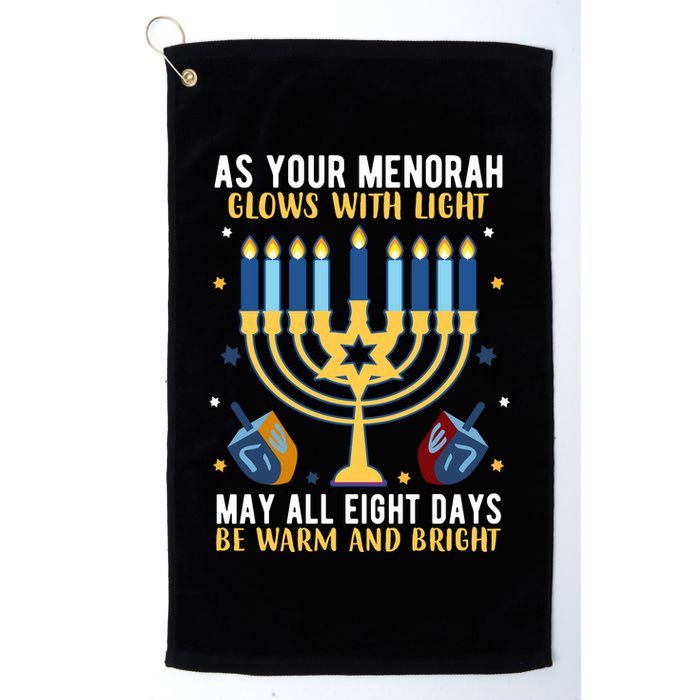As Your Menorah Glows With Light May All Eight Days Be Warm And Bright Golf Towel