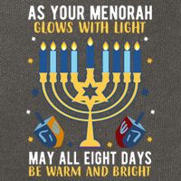 As Your Menorah Glows With Light May All Eight Days Be Warm And Bright Cotton Canvas Backpack