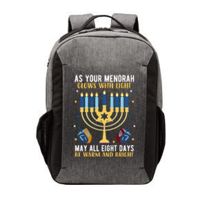 As Your Menorah Glows With Light May All Eight Days Be Warm And Bright Vector Backpack