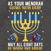 As Your Menorah Glows With Light May All Eight Days Be Warm And Bright Vector Backpack