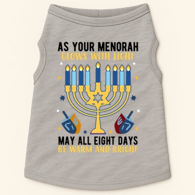 As Your Menorah Glows With Light May All Eight Days Be Warm And Bright Doggie Tank