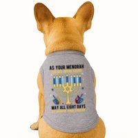 As Your Menorah Glows With Light May All Eight Days Be Warm And Bright Doggie Tank