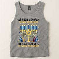 As Your Menorah Glows With Light May All Eight Days Be Warm And Bright Tank Top