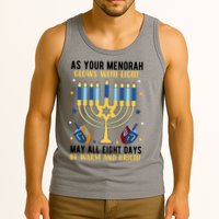 As Your Menorah Glows With Light May All Eight Days Be Warm And Bright Tank Top