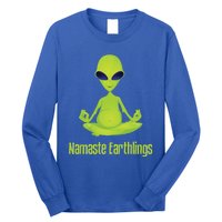 Alien Yoga Meditation Namaste Gift Long Sleeve Shirt