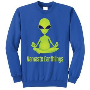 Alien Yoga Meditation Namaste Gift Sweatshirt