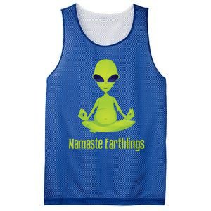 Alien Yoga Meditation Namaste Gift Mesh Reversible Basketball Jersey Tank