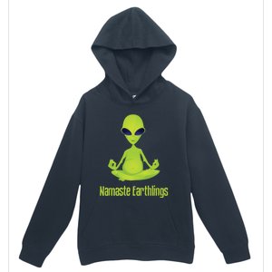 Alien Yoga Meditation Namaste Gift Urban Pullover Hoodie