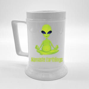 Alien Yoga Meditation Namaste Gift Beer Stein