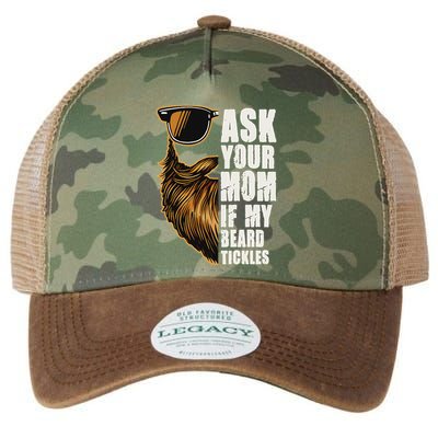 Ask Your Mom If My Beard Tickles Legacy Tie Dye Trucker Hat