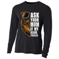 Ask Your Mom If My Beard Tickles Cooling Performance Long Sleeve Crew