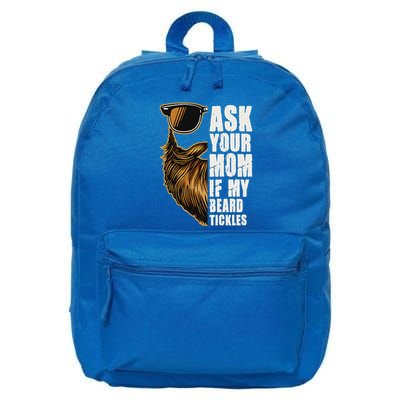 Ask Your Mom If My Beard Tickles 16 in Basic Backpack