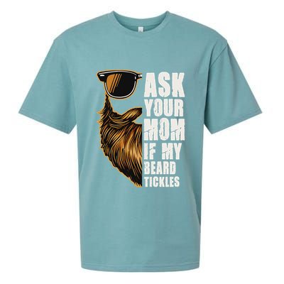 Ask Your Mom If My Beard Tickles Sueded Cloud Jersey T-Shirt