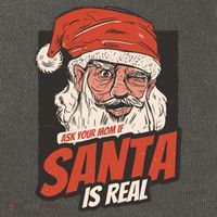 Ask Your Mom If Santa Is Real Cotton Canvas Backpack