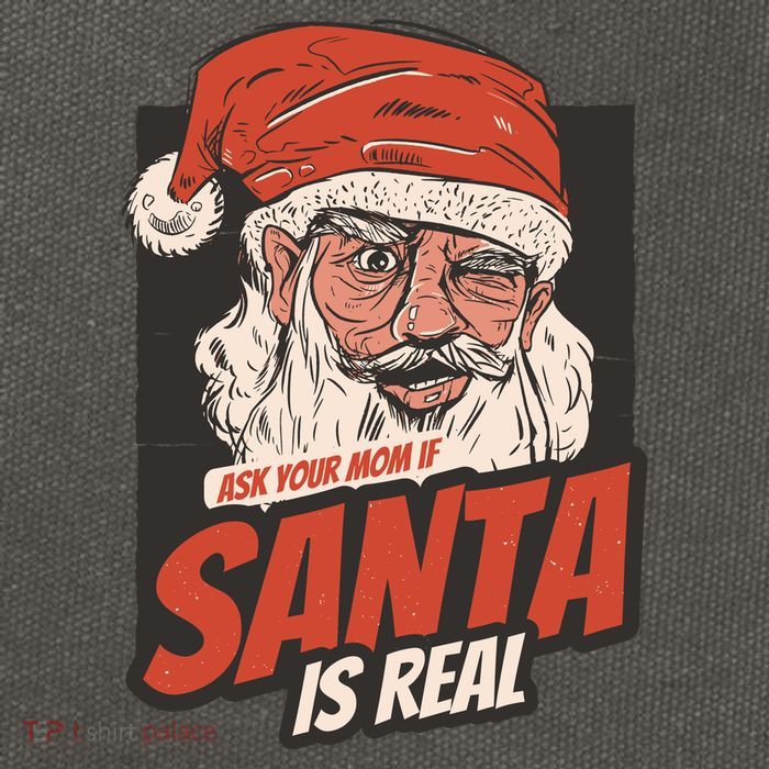 Ask Your Mom If Santa Is Real Cotton Canvas Backpack