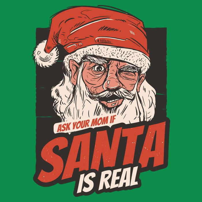 Ask Your Mom If Santa Is Real Button