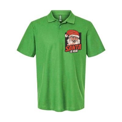 Ask Your Mom If Santa Is Real Softstyle Adult Sport Polo