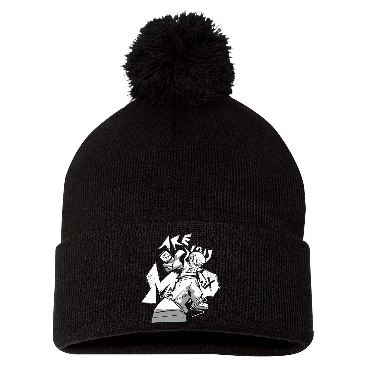 Are You Mad Dubz Pom Pom 12in Knit Beanie