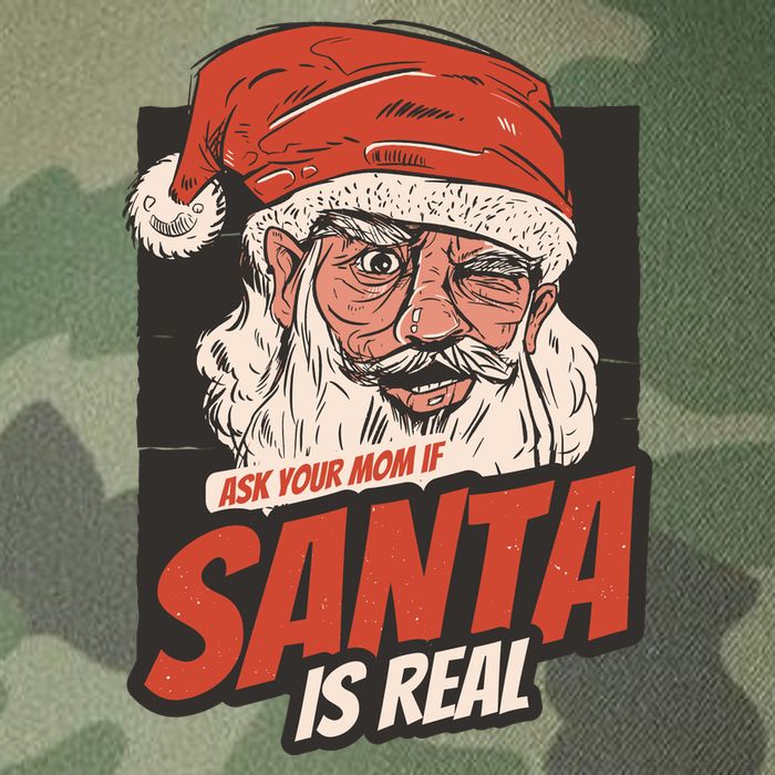 Ask Your Mom If Santa Is Real Funny Legacy Tie Dye Trucker Hat
