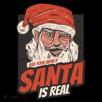 Ask Your Mom If Santa Is Real Funny Bucket Hat