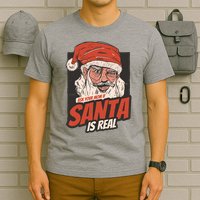 Ask Your Mom If Santa Is Real Funny T-Shirt