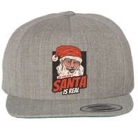 Ask Your Mom If Santa Is Real Funny Wool Snapback Cap